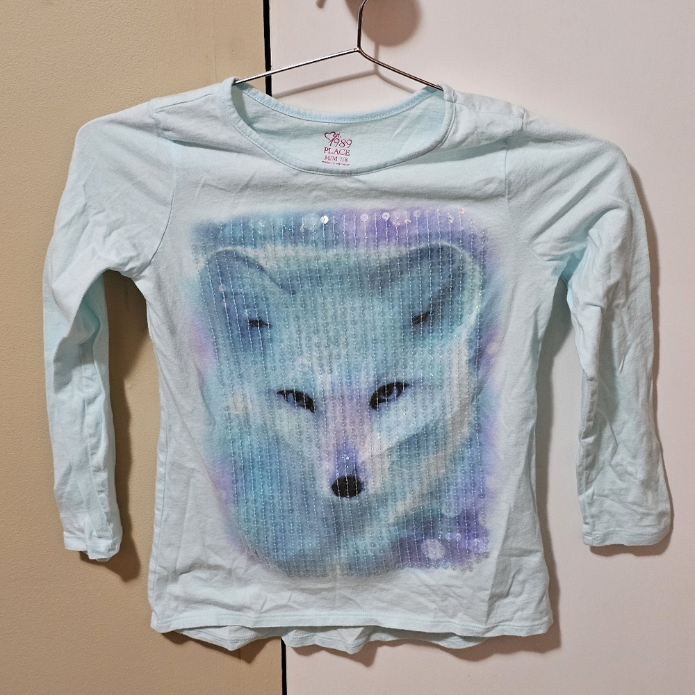 Girls Fox Long Sleeve T-shirt - Size M 7/8 - Brand: Est 1989 Place / Children's
